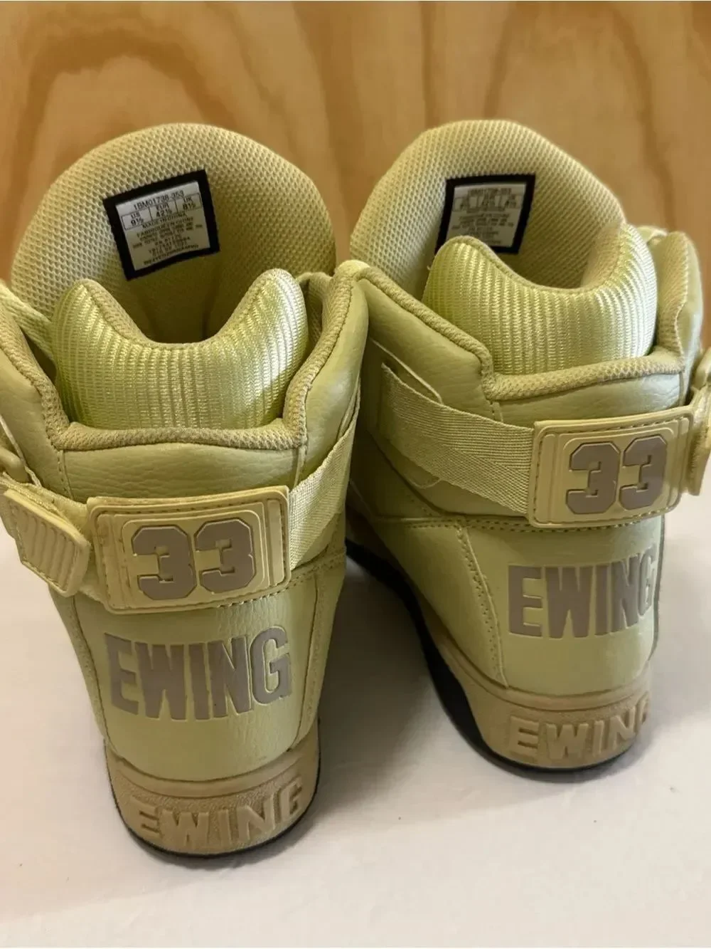 Ewing 33 Hi Pu Men's Basketball Shoe Pale Green/oxford Tan/oxford Tan Size 9 1/2